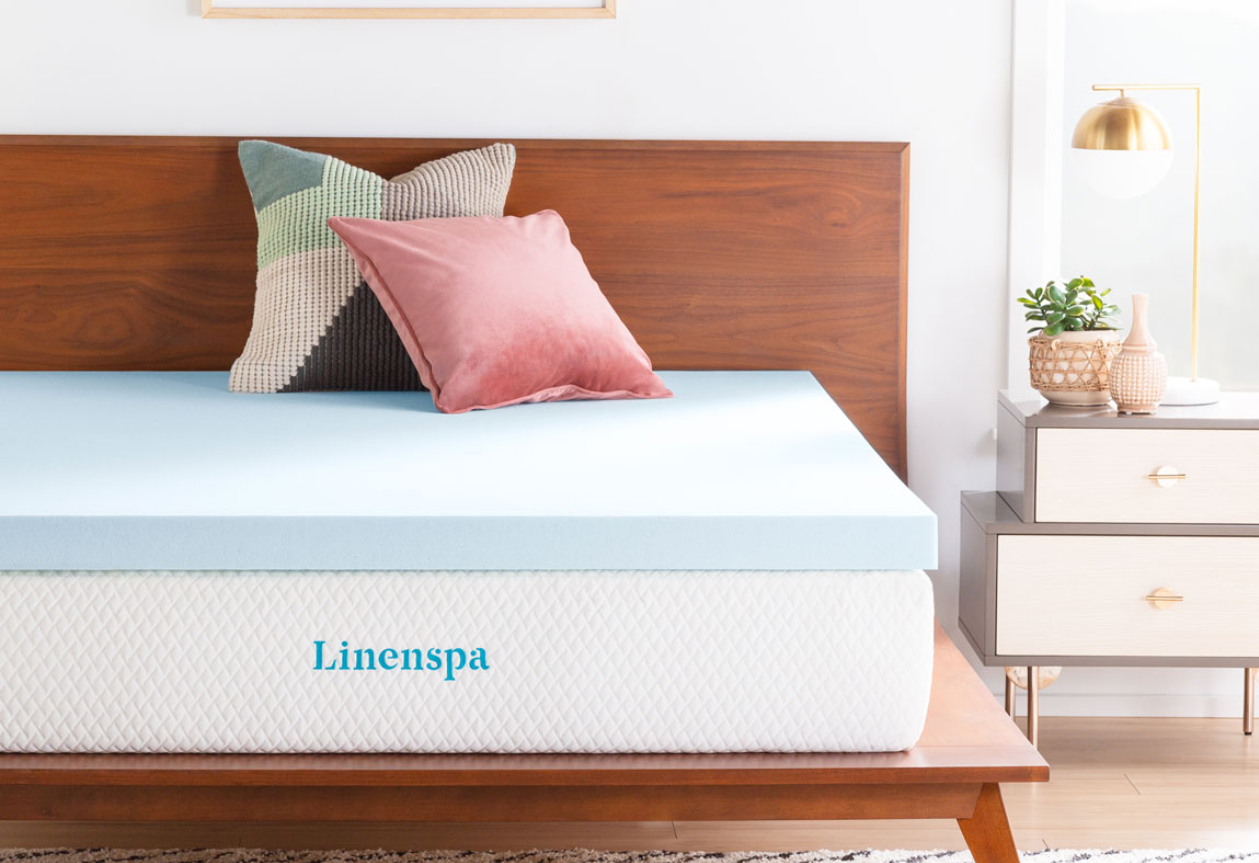 linenspa 2.5 inch mattress topper