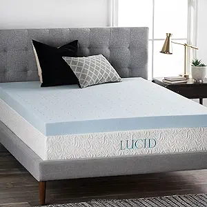 Lucid Gel-infused Memory Foam Mattress Topper 